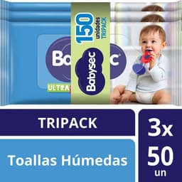Toallitas Humedas Babysec Ultra Fresh 3 X 50un