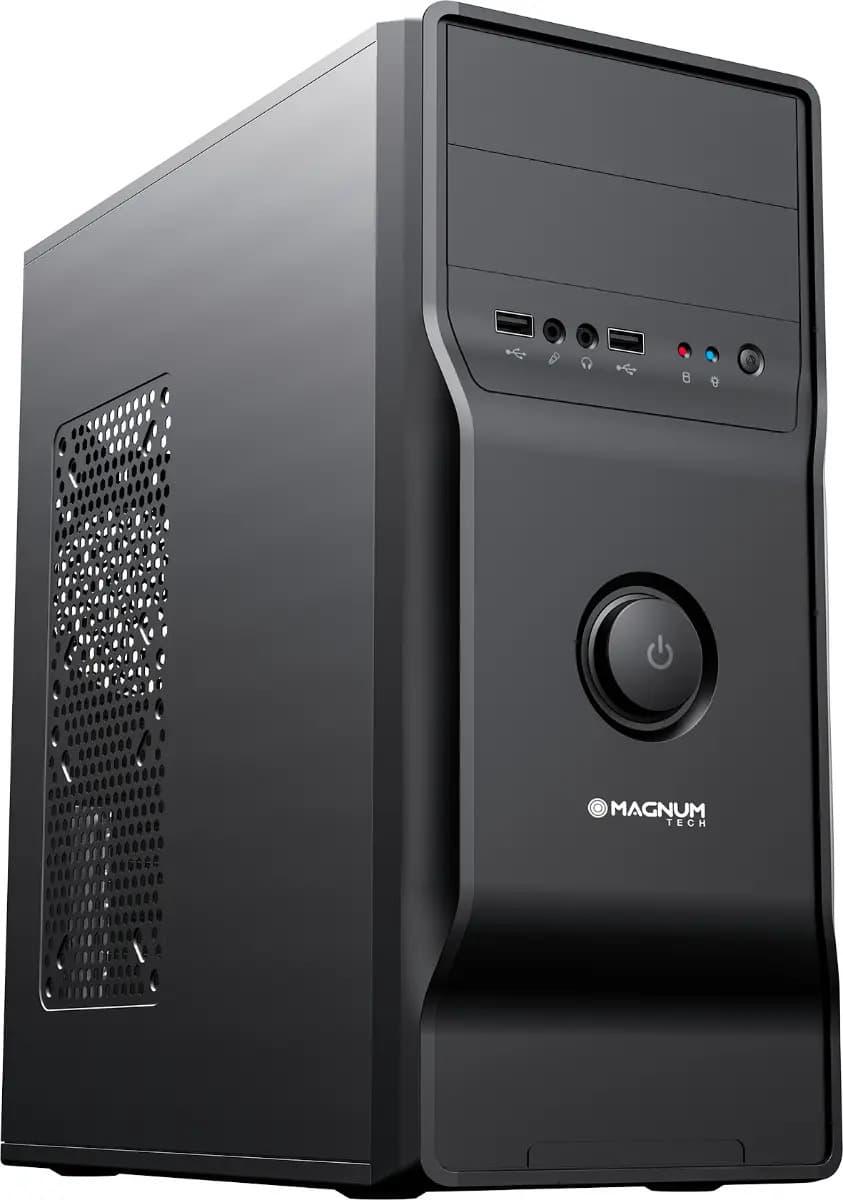 Gabinete Magnum Tech K735 Negro ATX con Fuente 600W y Accesorios
