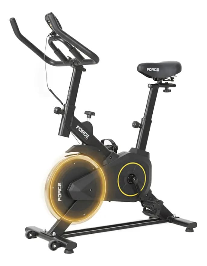 Bicicleta Fija Spinning Gadnic Hasta 120kg Asiento Regulable Negro