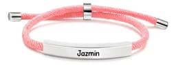 Pulsera Hombre Mujer Acero Quirúrgico Grabado Personalizado Color Rosa Diámetro 0 Cm
