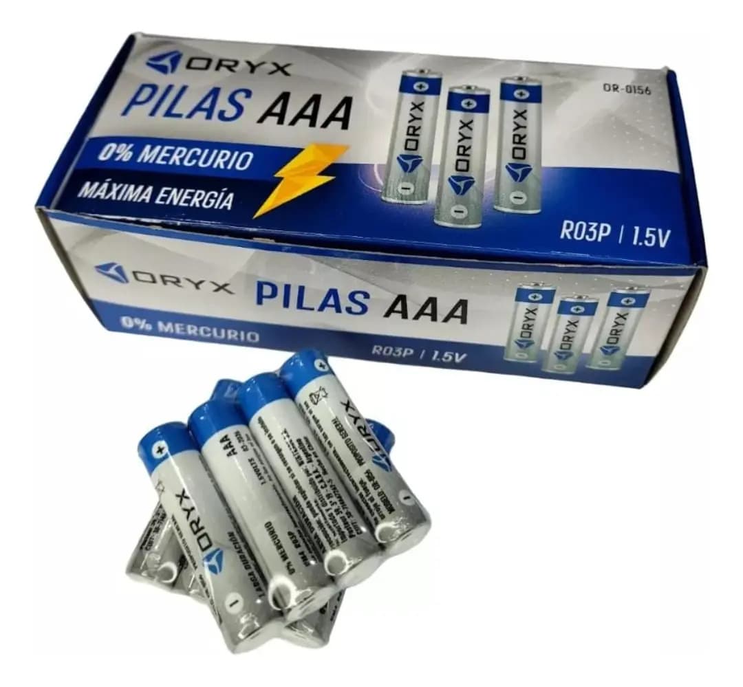 Pilas Oryx Triple A Pack X 60 Unidades