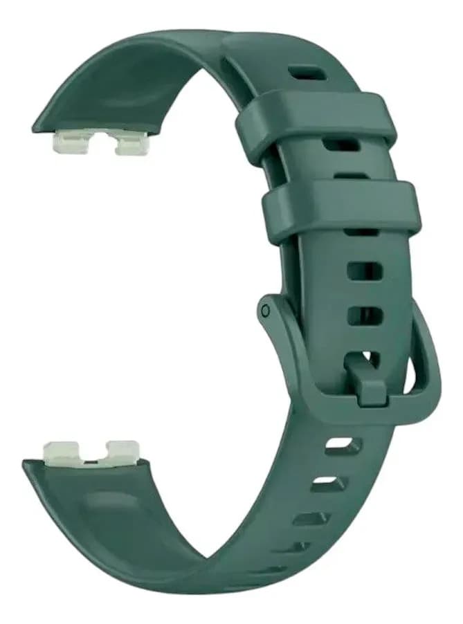 Malla Para Reloj Huawei Band 8 Huawei Band 9 Huawei Band 10 1.47 Generica Silicona Marca Miaband Color Verde Oscuro