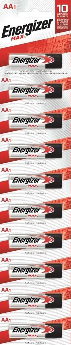 Pila AA Energizer MAX E91 Alcalina Blister de 10 Unidades