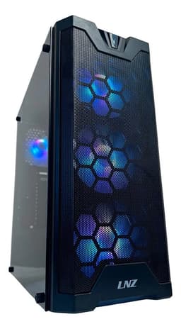 Gabinete Gamer LNZ Y11 con Vidrio Templado y 4 Ventiladores ARGB Negro