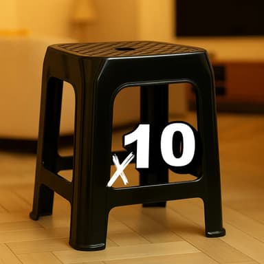 Banquetas Reforzadas Y Apilables Pack X 10 Unidades Mas Anchas Sufin