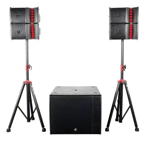 Sistema Array Audio Activo + Sub 800w American Vox Apex 2.1