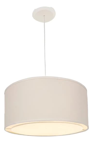 Lámpara Colgante Liguen Crudo Pantalla 35cm Tela Plafón Techo