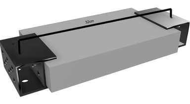 Soporte Deco Flow Montaje Tornillos Base Tv Nextsale Munro Color Negro