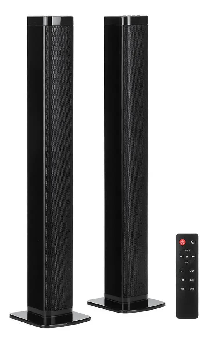Barra de Sonido Gadnic BS1000 2en1 Aux Bt Optical 80w Multi Conexión AUX MicroSD LED Display