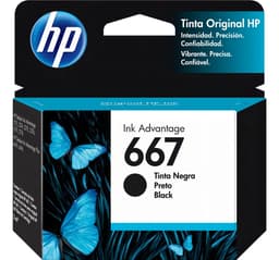 Cartucho de tinta HP 667 negra (3YM79AL)