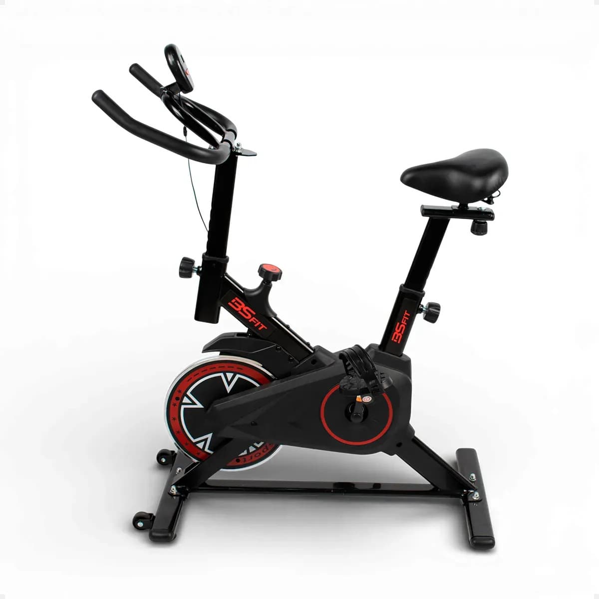 Bicicleta Fija Spinning Regulable Entrenamiento Hogar Negro