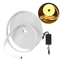 Manguera Luces Neon Led Luxar Flexible Color Fijo 5mts Ip65 Blanco Cálido