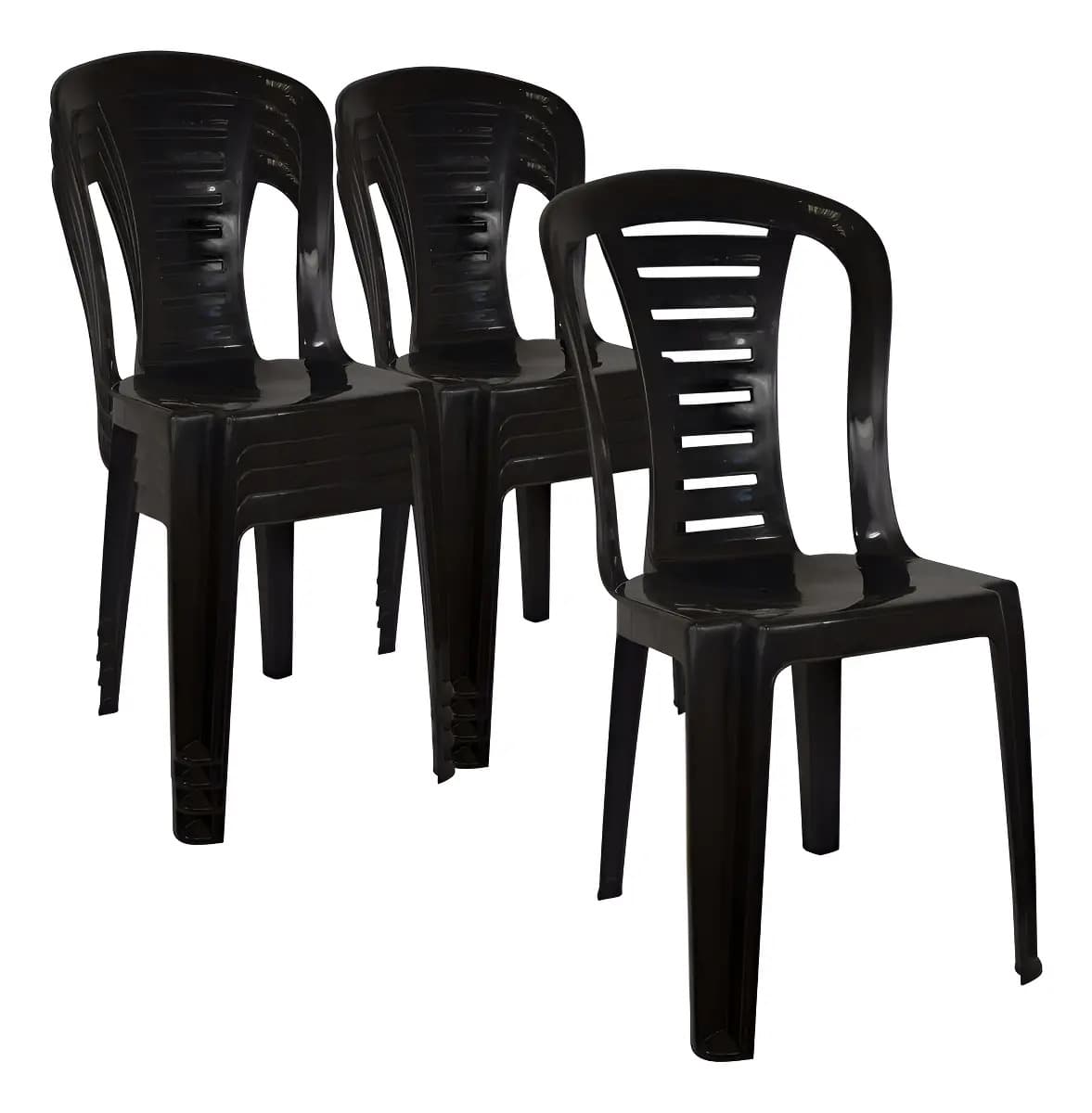 Silla Plástica X 10 Unidades Apilable Reforzada Reina Para Tu Casa