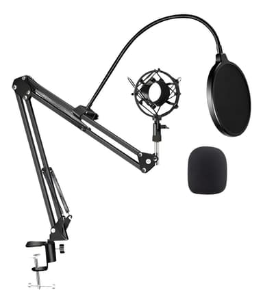 Soporte Mut Para Micrófono Brazo Filtro Antipop Shock Mount Negro