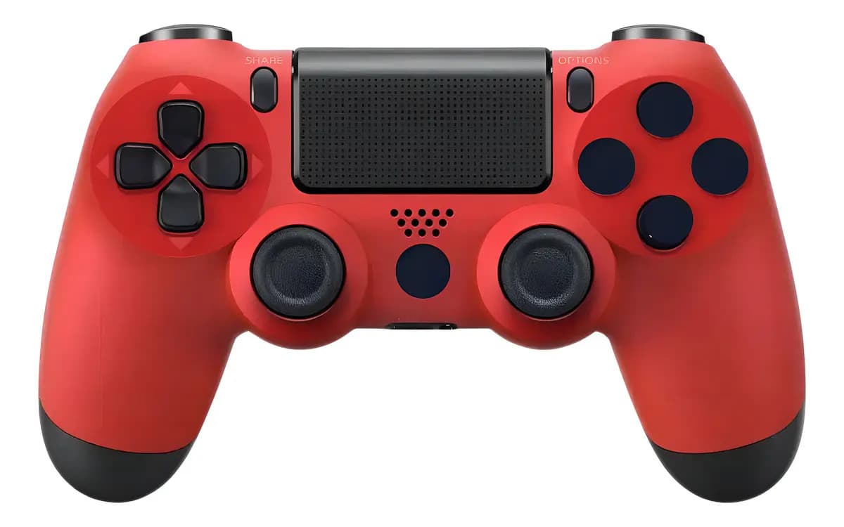 Control Inalámbrico Gamepad Joystick Compatible Con Ps4 Color Rojo