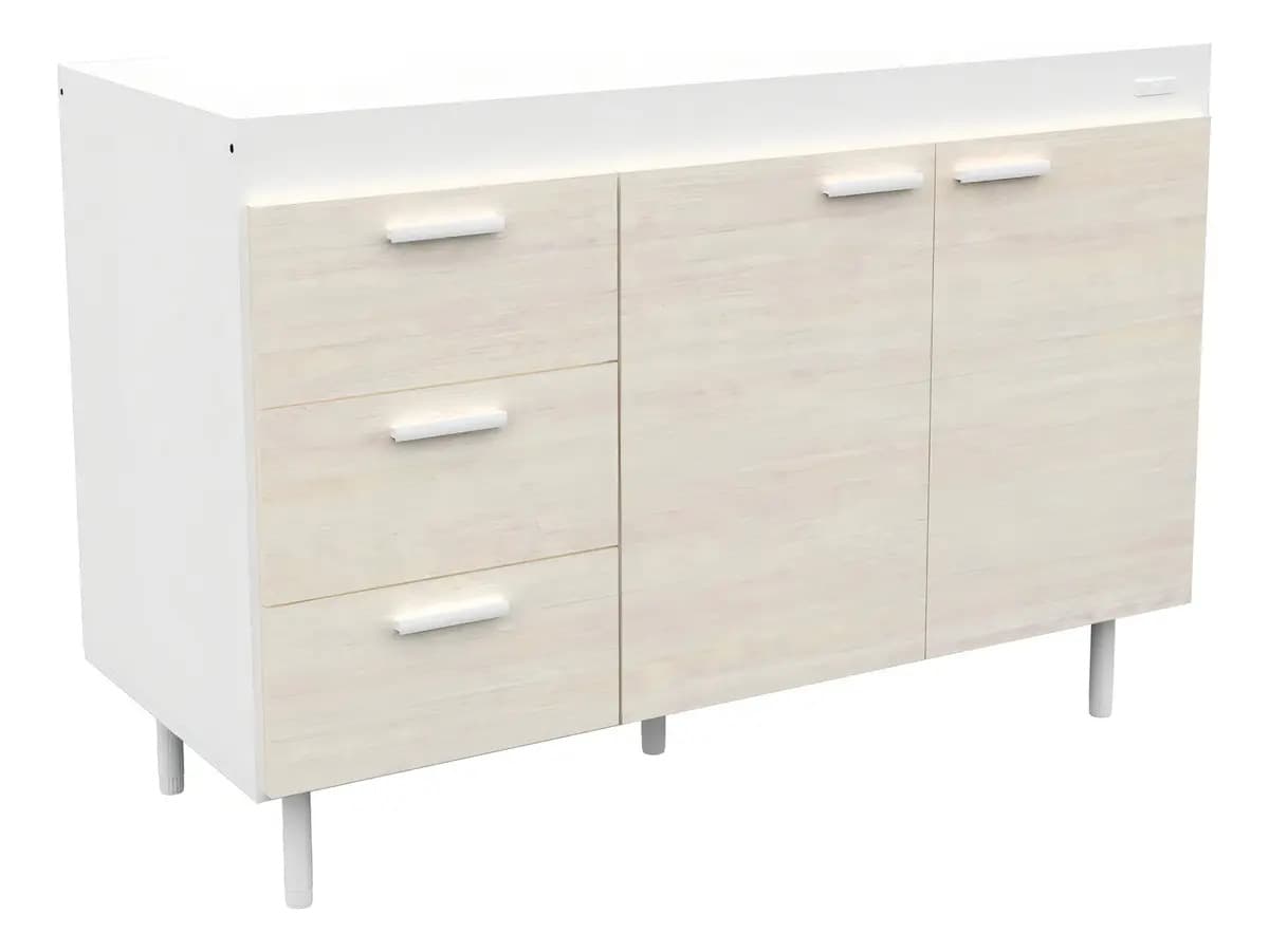 Bajo Mesada 1,20 Mts Mueble De Cocina Sin Bacha Color Venezia