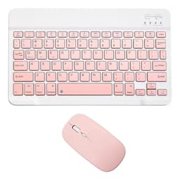 Kit Teclado Bluetooth INT.CO Color ROSA - Apto Celular Tablet Notebook
