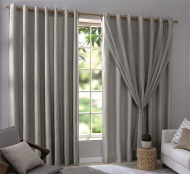 Mc Cortinas Blackout Color Gris
