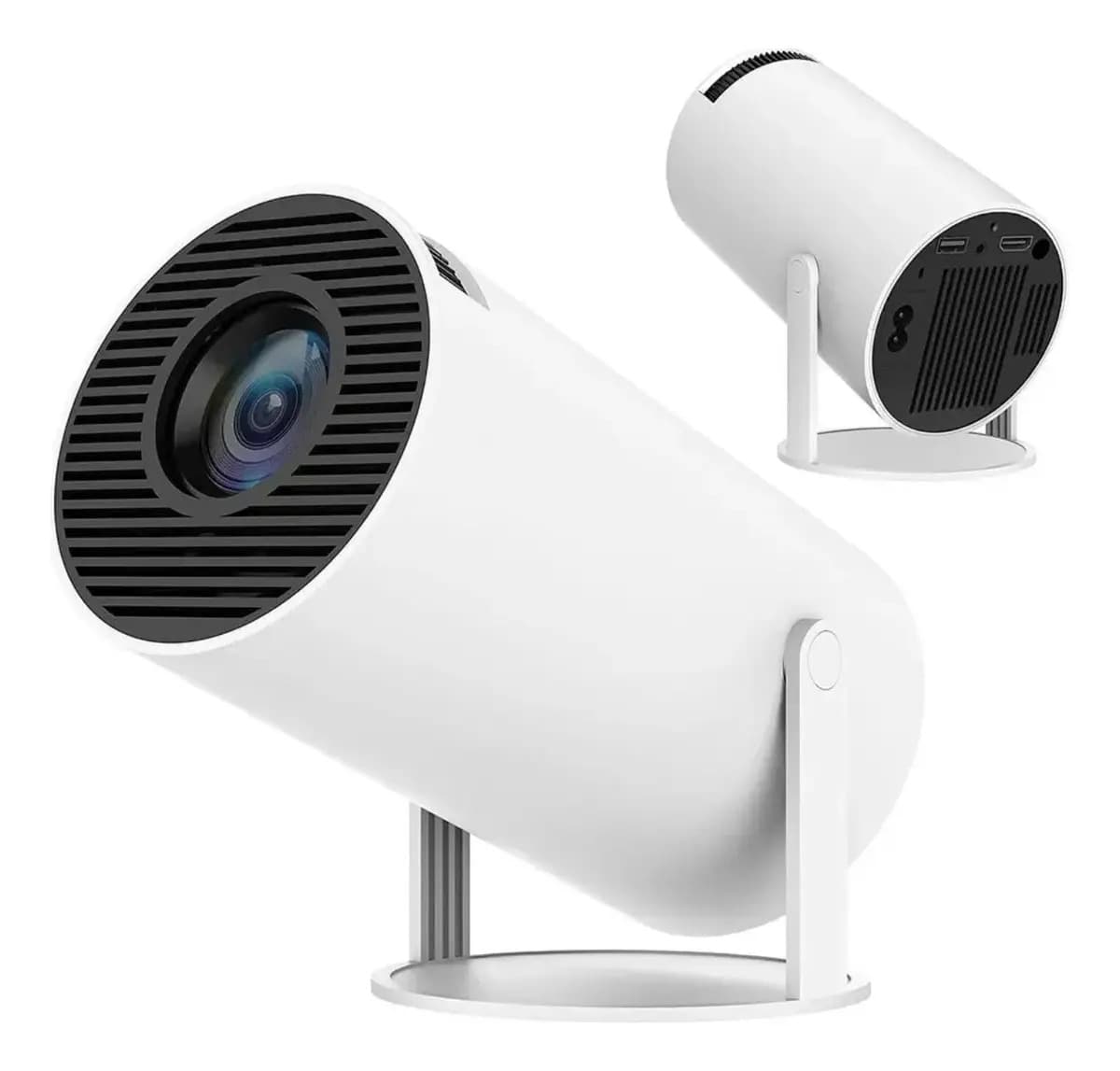 Proyector Portátil 4k Wifi Bluetooth Led Full Android Hd Fcd Blanco