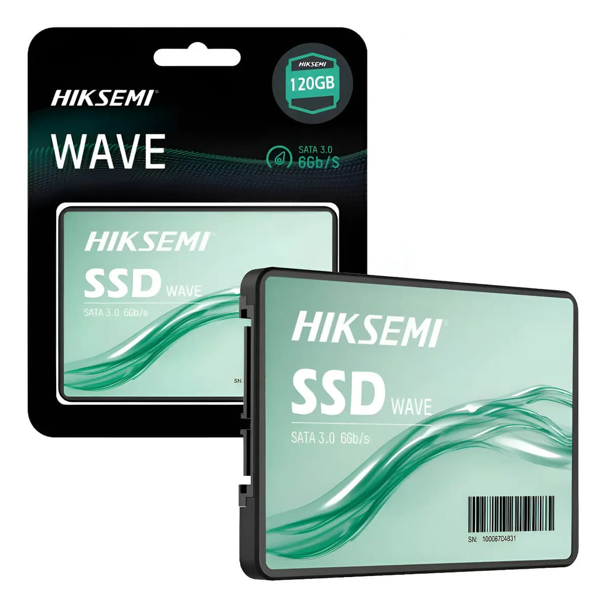 Disco SSD 120GB Hiksemi Wave 2.5" SATA III para PC y Laptop Negro