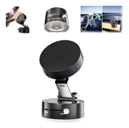 Soporte Celular Magnético ECO Ventosa 360° Imán Negro