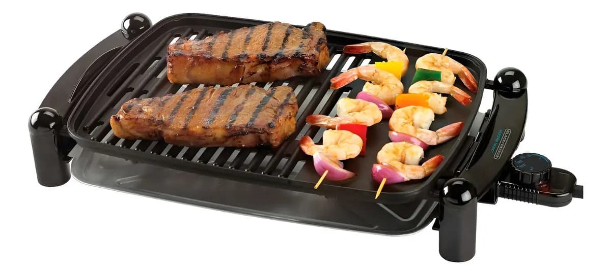 Parrilla Eléctrica Black+Decker Sizzlelean™ IG201-AR negra