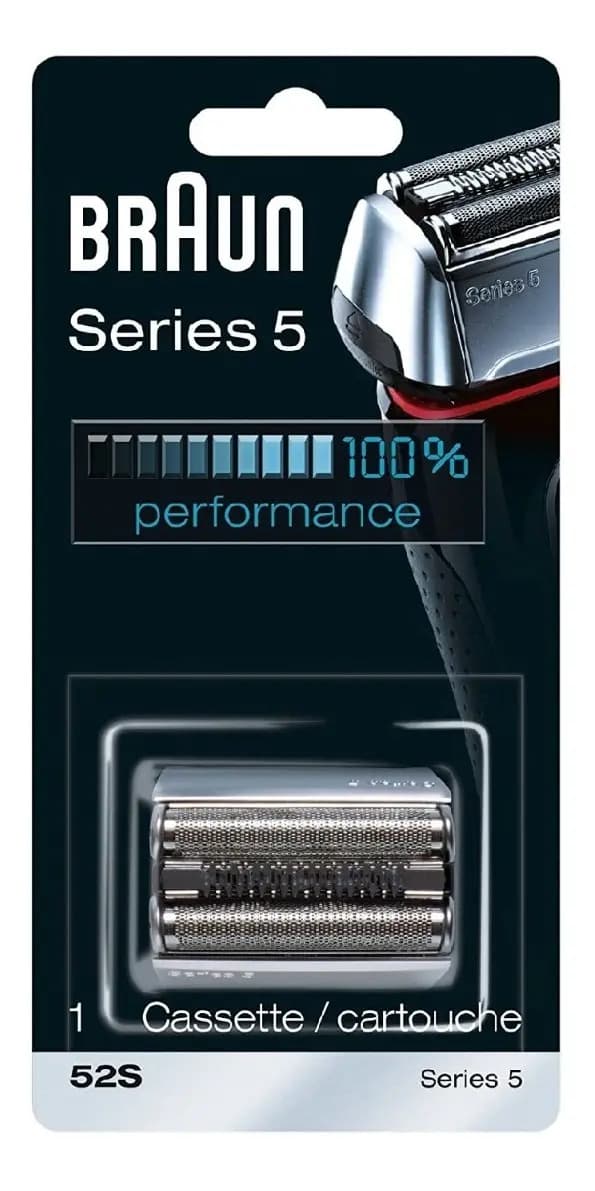Repuesto Cabezal De Afeitadora Braun Series 5 52s, Plateado