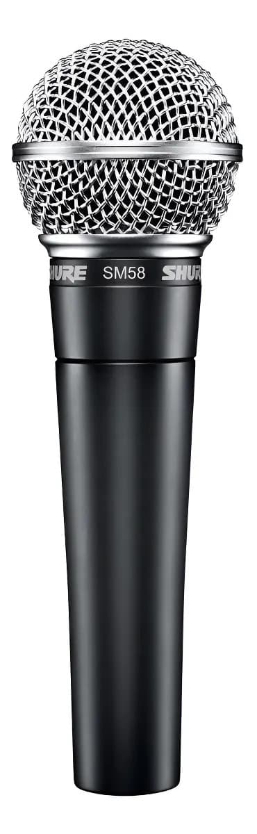 Micrófono Shure SM SM58-LC dinámico cardioide gris oscuro/plateado