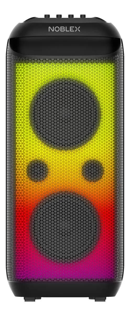 Torre De Sonido Noblex Mnx1800 9800w Karaoke Doble Woofer