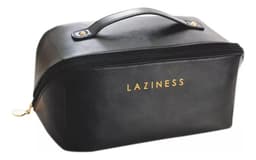 Neceser De Cuero Ecologico Para Maquillaje Cosméticos Y Accesorios De Viaje Organizador Portacosmeticos Con Cierre Resistente Interior Forrado Ideal Para Mujer Color Negro Levys Bazar
