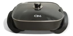 Olla Sarten Electrica Inteligente Multifuncional Ancha 6 L Color Negro