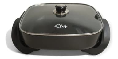 Olla Sarten Electrica Inteligente Multifuncional Ancha 6 L Color Negro