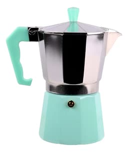 Cafetera Italiana Krea Aluminio 6 Pocillos Tradicional Bicolor