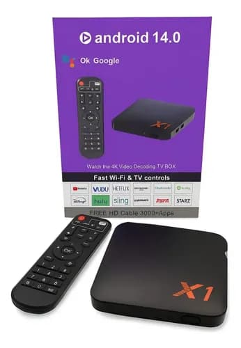 Convertidor Smart 4k Hd Tv Box X1 Reproductor Streaming 14.0