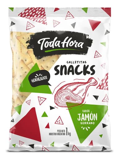 Caja Galletitas Triangulitos Jamon 3kg Mayorista