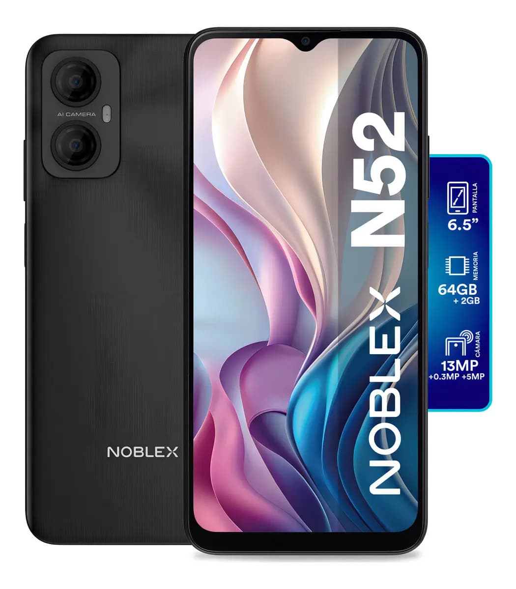 Noblex N52 Dual SIM 64 GB Negro 2 GB RAM