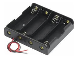 Porta Pilas para 4 Baterías 18650 Recargable Candy-Ho Negro