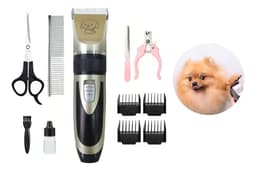 Maquina De Cortar Trimmer Pelo Perros Mascotas Peluqueria Color Dorado