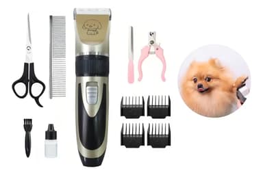Maquina De Cortar Trimmer Pelo Perros Mascotas Peluqueria Color Dorado