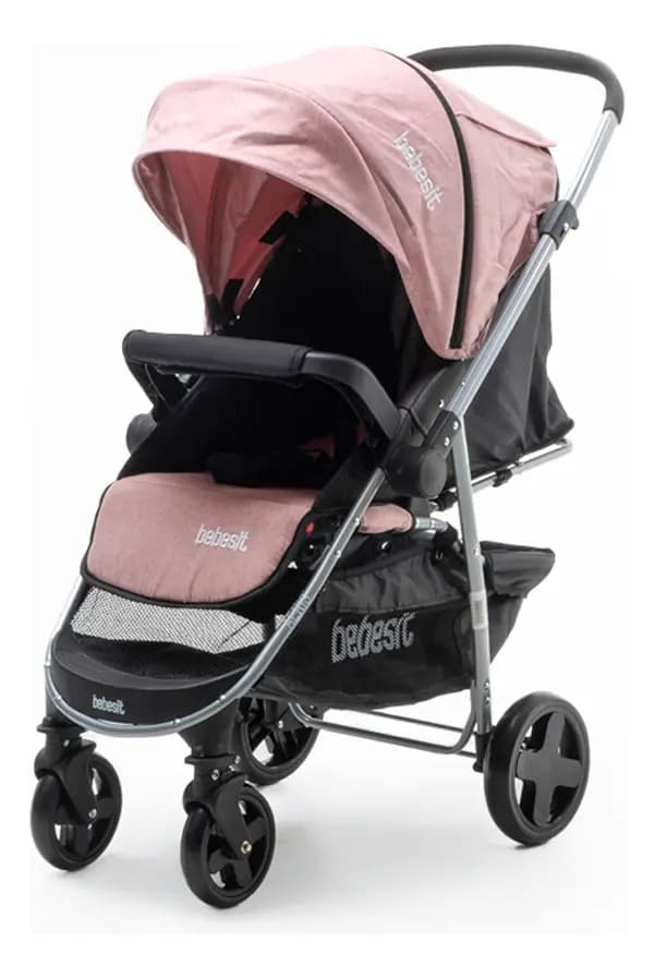 Cochecito De Paseo Con Manillar Rebatible Rosado