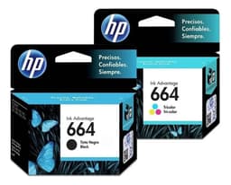 Combo X2 Cartucho Hp 664 Negro+color 2135 3635 4535