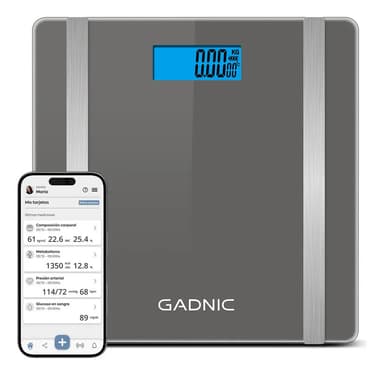 Balanza de Baño Digital Gadnic G07 BT 180 Kg Control Corporal Sincronizacion Movil