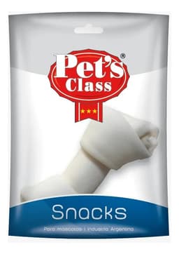 Hueso de Cuero Vacuno Pet's Class Blanco Para Perro Grande 19 cm