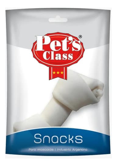 Hueso de Cuero Vacuno Pet's Class Blanco Para Perro Grande 19 cm
