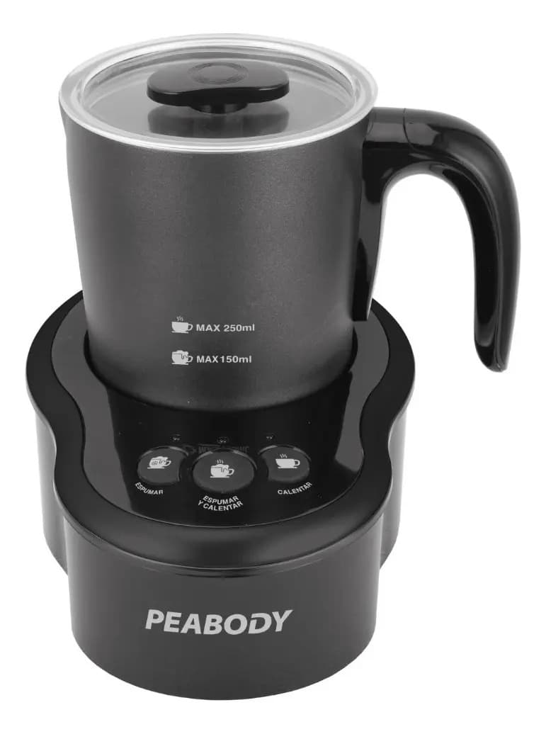 Espumador De Leche Peabody Pe-mf2316 600w 250ml Automático Negro
