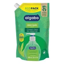 Repuesto Jabón Líquido Green Tea 900ml Eco-pack Algabo