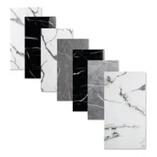 20 Placas Vinilo Autoadhesivo Simil Marmol Color Calacatta De 30x60cm 2mm De Espesor 3.6m2 Panel Marca Holzboden