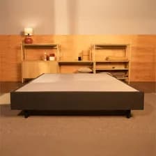 Base Sommier Box Terrenal Calm 2 Plazas 140x190 Cm Color Gris Oscuro
