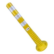 Poste Vial Demarcador Iael Sg-050a Amarillo 75cm Con 3 Cintas Reflectivas