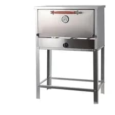 Horno Pizzero Danda Para Pizzas 6 Moldes Multigas Con Base Refractario Gris